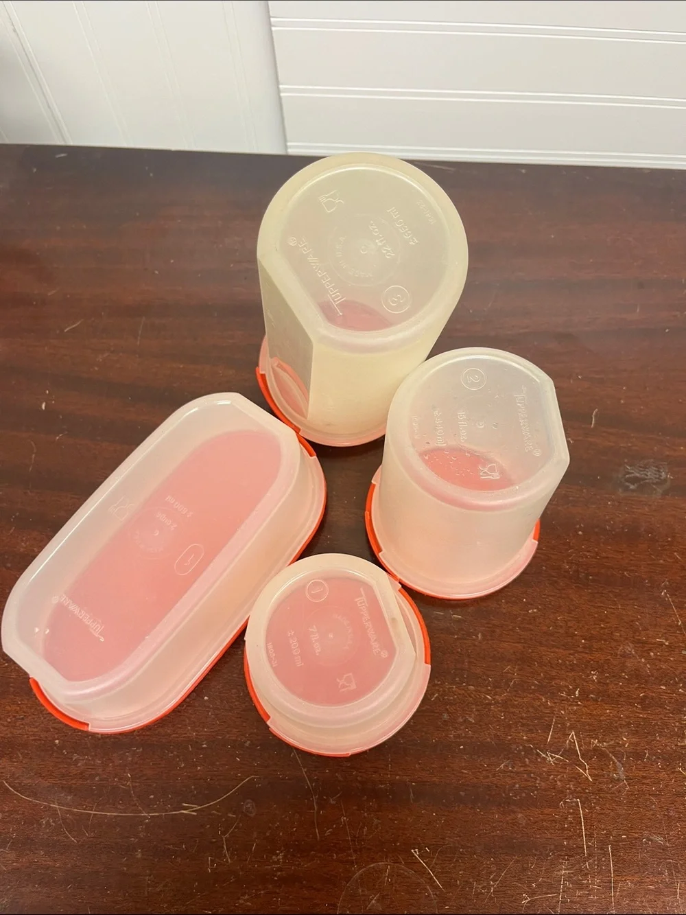 4 Vintage Tupperware storage